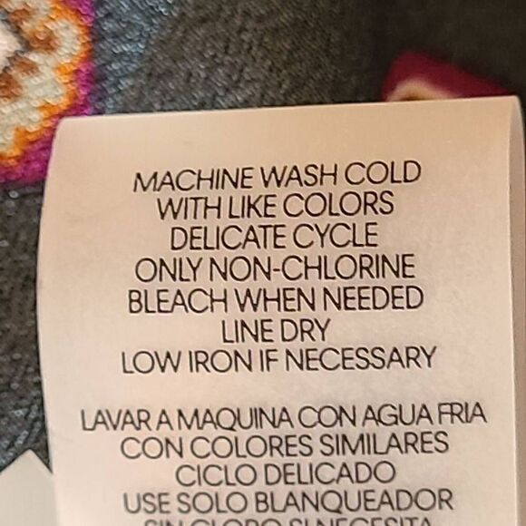 Calvin Klein Womens Tunic Blouse Button Front Long Sleeve Geometric Print Medium - Picture 7 of 12